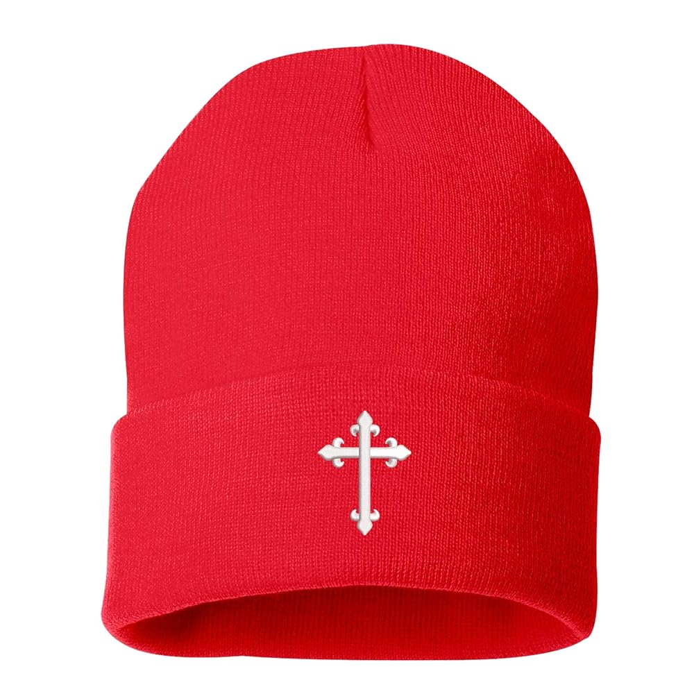 DSY Lifestyle Gothic Cross Unisex Beanie Hat - Gothic Cross